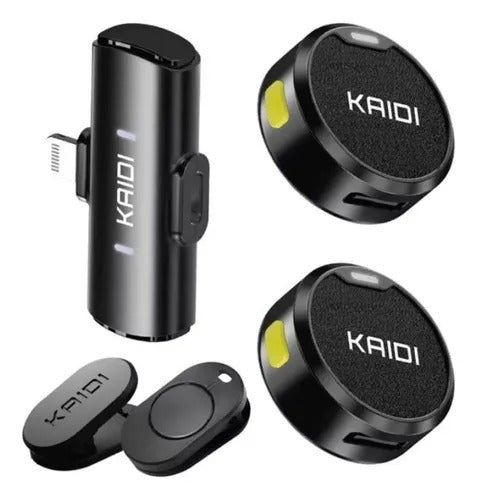 Microfone Lapela Kaidi KMF4 Com Imã Anti Ruido Redondo