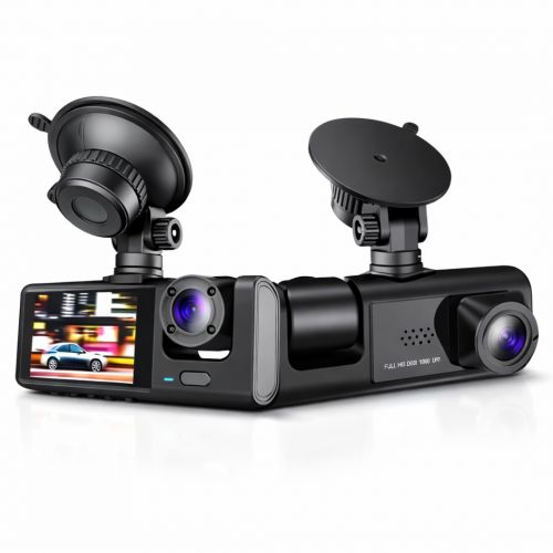 Câmera Veicular Black Box Full HD 3 Canais