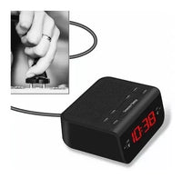 Relógio Despertador Digital Elétrico De Mesa Rádio Am/fm 671