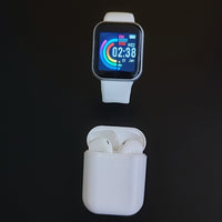 Kit Smartwatch D20S 2024 + Fone Bluetoorth Inpods I12 TWS
