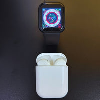 Kit Smartwatch D20S 2024 + Fone Bluetoorth Inpods I12 TWS