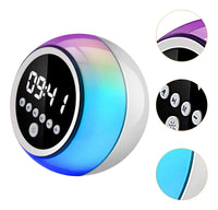 Caixa De Som Bluetooth Relogio Digital Despertador Led
