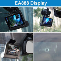 Camera Veicular Automotiva Gravação Full Hd Frontal Ré Lcd 4