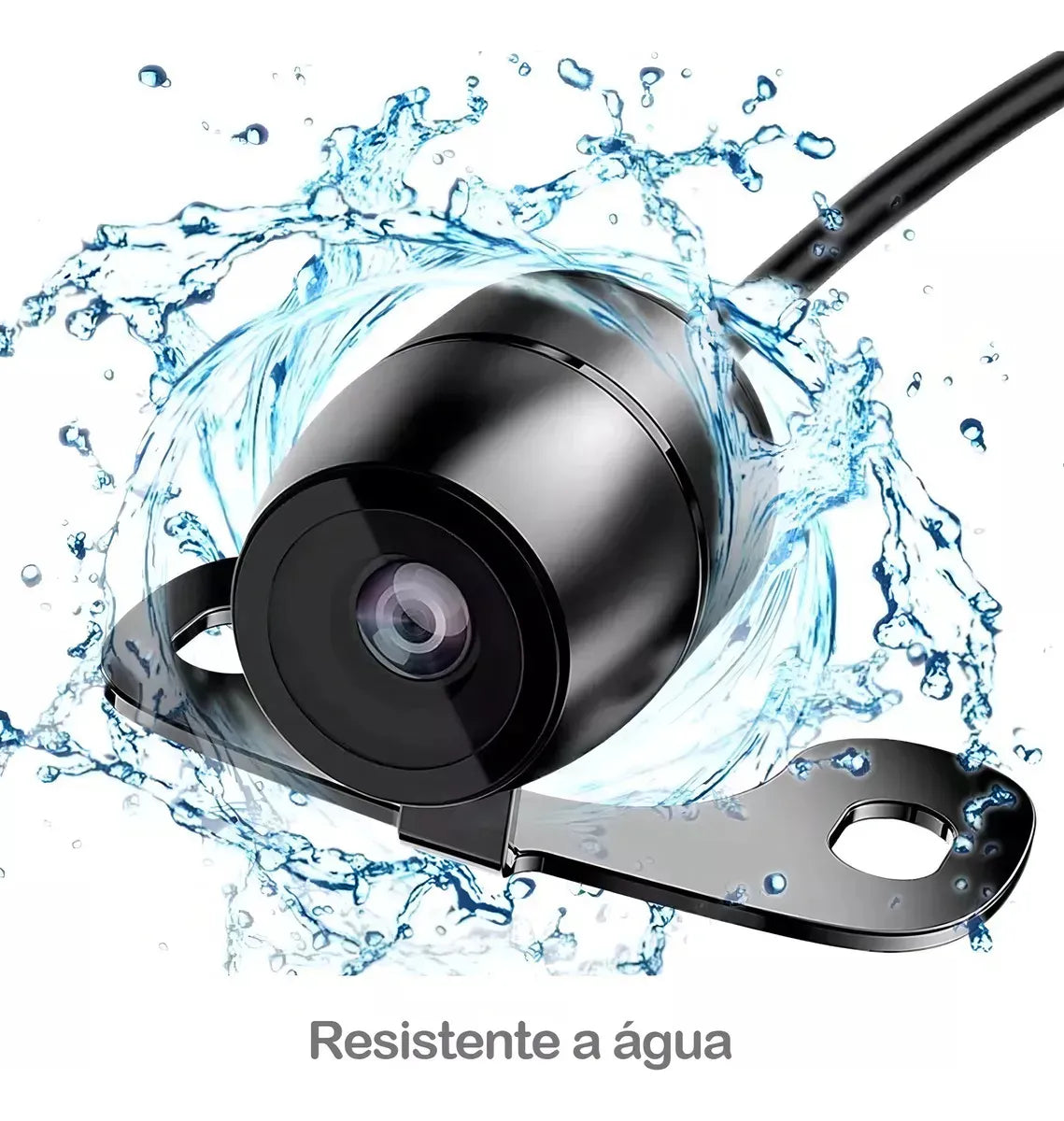 Camera Ré Estacionamento Visão Noturna Colorida Prova D’agua