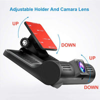 Camera Veicular Automotiva Gravação Full Hd Frontal Ré Lcd 4