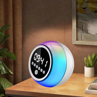 Caixa De Som Bluetooth Relogio Digital Despertador Led