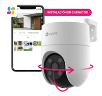 Câmera de Vídeo Segurança Ezviz H8C Wi-fi 360º com resolução 2MP Branco