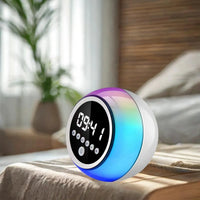 Caixa De Som Bluetooth Relogio Digital Despertador Led