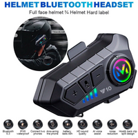 Fone de ouvido sem fio Bluetooth para capacete de motocicleta com microfone