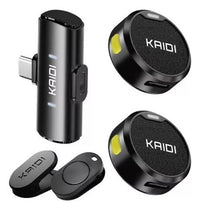 Microfone Lapela Kaidi KMF4 Com Imã Anti Ruido Redondo