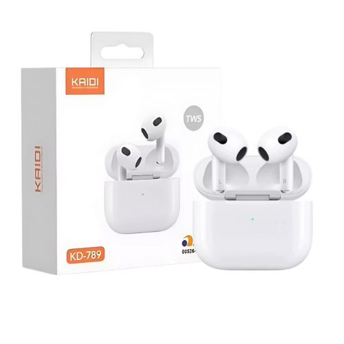 Fone Bluetooth 5.3 Kaidi KD-789 TWS Sem Fio Estéreo